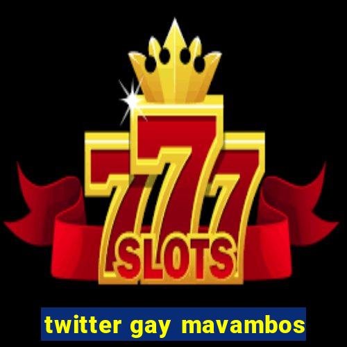 twitter gay mavambos